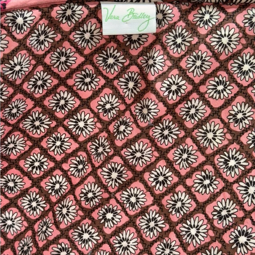 Vera Bradley Floral Quilted Laptop Sleeve - Pink and Brown